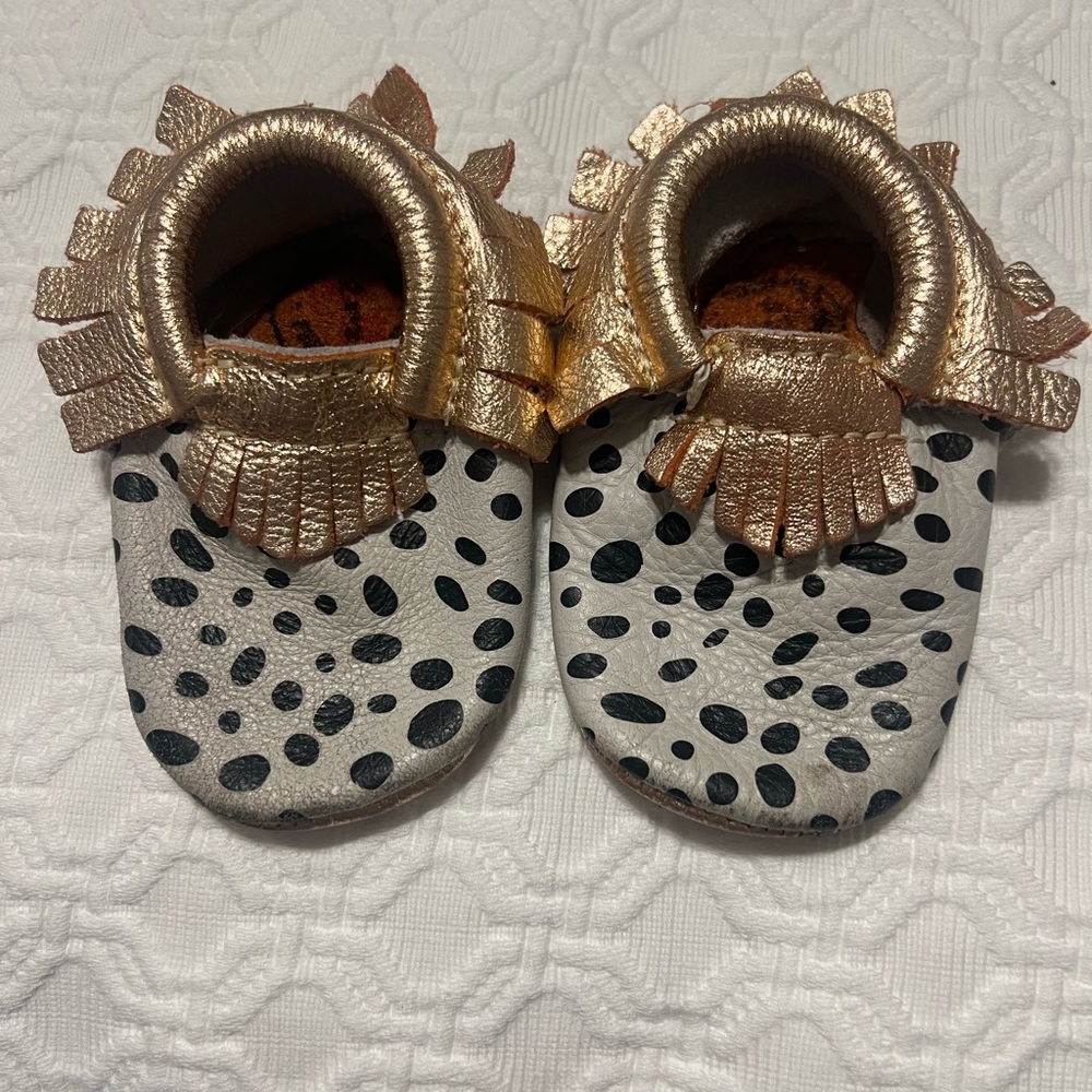 Freshly Picked Gold and Black Spotted Moccasins